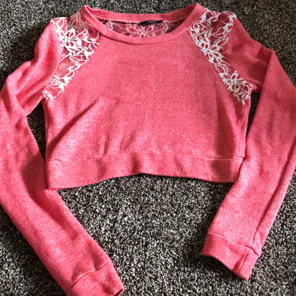 Pink Cropped Top